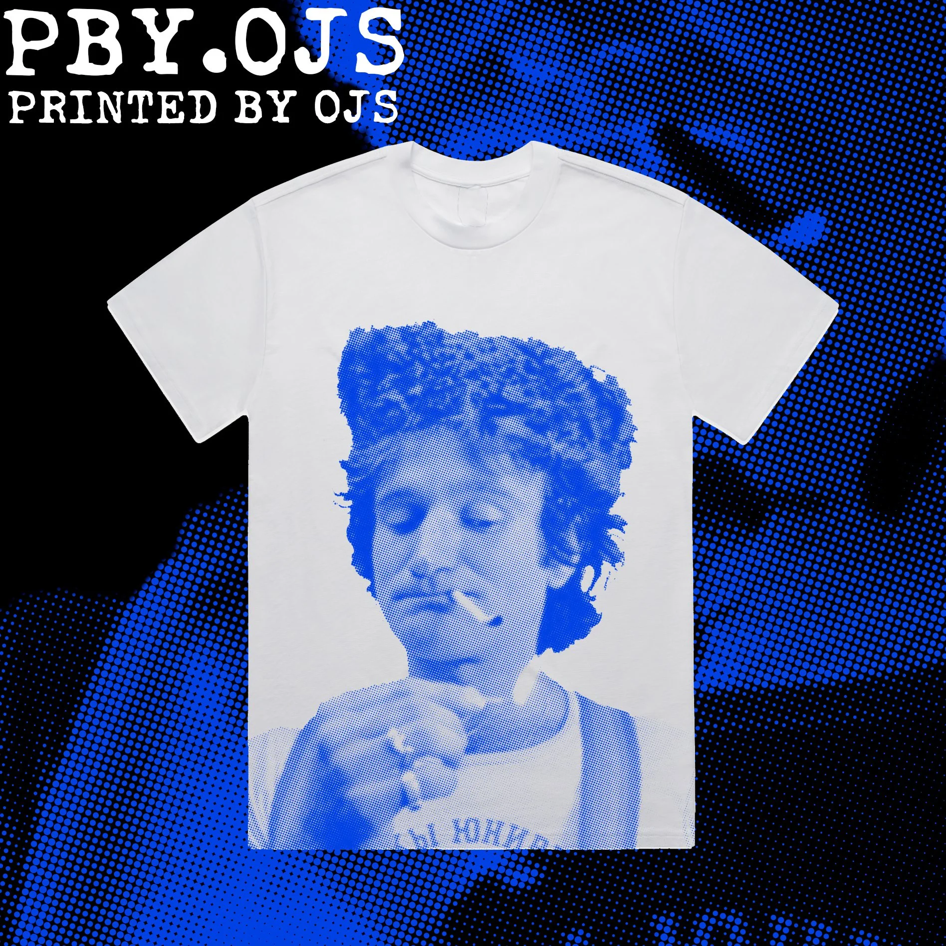 ROBIN WILLIAMS HEAVY OR STANDARD WHITE TEE — PBY.OJS